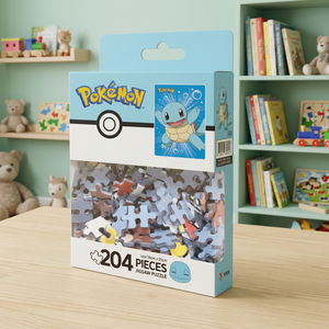 ตัวต่อโปเกมอน 204 ชิ้น ลายสควิร์เทิล ขนาด 250x250 มม. กระดาษแข็งเกาหลี การ์ตูนอนิเมะ ของขวัญเพื่อการศึกษาสำหรับเด็ก ของเล่นเด็ก - Product Image 3