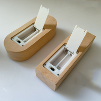 Bases de lámpara LED inalámbricas soporte de luz de batería soporte de luz de mesa LED de madera Base rectangular para hoja de acrílico decoración de dormitorio 3D