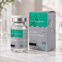 Étiquette et boîte personnalisées pour flacons injectables VS-381, nouveau design, 3 ml/10 ml/30 ml, pour flacons de peptides en verre de 3 ml