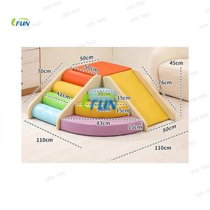 Blocs d'escalade en mousse pour enfants, 5 pièces en cuir PU souple, jouets d'escalade pour enfants, pour aire <span class=keywords><strong>de</strong></span> jeux intérieure - Product Image 2