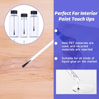 Flacon de colle à ongles en PET miniature anti-fuite de 10 ml à 50 ml avec bouchon à pinceau