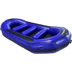 <span class=keywords><strong>Di</strong></span> alta qualità 14ft 430cm <span class=keywords><strong>di</strong></span> <span class=keywords><strong>salvataggio</strong></span> gommone 1.2mm PVC e Hypalon materiale acqua bianca fiume Rafting pieghevole per il surf MRS - Product Image 3