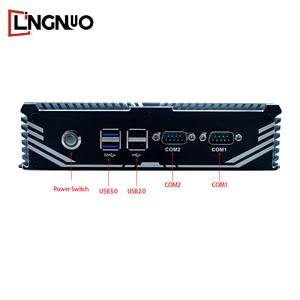 Lüfter loses Aluminium gehäuse Eingebettetes System Intel CPU DDR4 RAM SSD Dual LAN Mehrere E/A-Anschlüsse HD-Display Stabiles Design <span class=keywords><strong>Mini</strong></span>-PC - Product Image 3