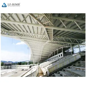 कम कीमत इस्पात संरचना अंतरिक्ष फ्रेम पुलिंदा फुटबॉल स्टेडियम gymnasium कोर्ट छत निर्माण
