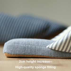 <span class=keywords><strong>Chaussons</strong></span> confortables à semelle souple en tissu à rayures pour femmes et hommes, bout carré silencieux, pour <span class=keywords><strong>appartement</strong></span> et maison - Product Image 3