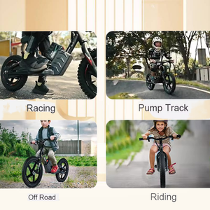 Batterie amovible amovible équitation coup de pied pas de pédale 16 pouces jouet vélo Cycle enfants bébé enfant E vélo d'équilibre électrique pour les enfants - Product Image 4