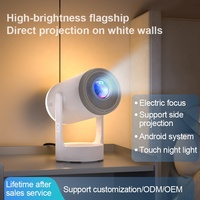 Projecteur vidéo LED S6 Pro avec système Android 14 intelligent, mise au point électrique, mini format de poche, 230 ANSI lumens, pour cinéma maison avec éclairage ambiant