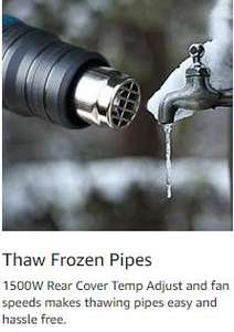 Kit <span class=keywords><strong>de</strong></span> <span class=keywords><strong>Pistola</strong></span> <span class=keywords><strong>de</strong></span> <span class=keywords><strong>Calor</strong></span> <span class=keywords><strong>de</strong></span> 1500W con Temperatura Dual, <span class=keywords><strong>Pistola</strong></span> <span class=keywords><strong>de</strong></span> Aire Caliente <span class=keywords><strong>de</strong></span> 50°C a 550°C, Calentamiento en Segundos para Manualidades, Encogimiento <span class=keywords><strong>de</strong></span> Tubos <span class=keywords><strong>de</strong></span> PVC, Envoltura y Artesanías - Product Image 5