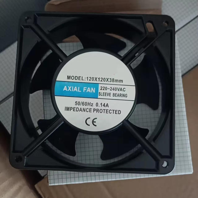 High Speed AC 220V 120mmx120mmx38mm Axial Fan Muffin Fan Cooling Ventilation