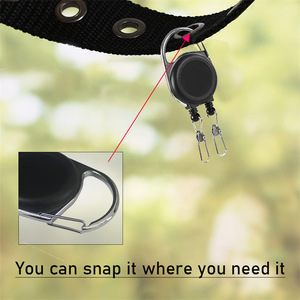 Hebilla retráctil de doble cabezal al por mayor, fácil de desplegar, para pesca, camping, pesca con señuelos, antipérdida, antirrobo y para documentos. - Product Image 3