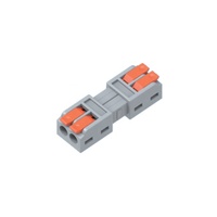 Borne de raccordement compacte à connexion rapide 2 conducteurs 32 A 250 Vca 24-14 AWG Boîtier PC à déconnexion rapide pour câblage électrique