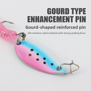 Ensemble <span class=keywords><strong>de</strong></span> pêche Shark Strip 10 pièces Chicken Thief, leurres souples artificiels bicolores Road Runner Minnow Needle-Tail et cuillères métalliques - Product Image 4