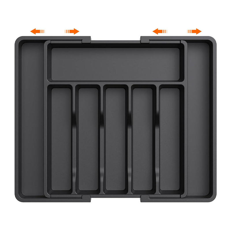 Plastic Adjustable Cutlery Drawer Dividers Organizer