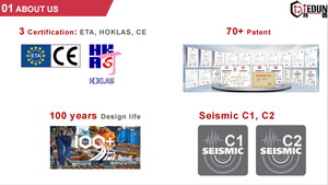 Sujetadores de anclaje de manguito galvanizado de alta resistencia, anclajes de cuña de acero para anclajes de expansión de inserción de hormigón, caja empaquetada en pulgadas - Product Image 6