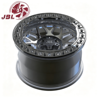 Jantes forgées tout-terrain 18"-26" 6x139.7 6x135 5x127, finition polie, design Beadlock simulé, déport profond 25mm, neuves pour 4x4, camions et SUV en alliage