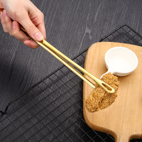 304 repose-cuillères en métal en acier inoxydable et pinces à casseroles Ustensiles de buffet de restaurant de style coréen pour ustensile à pain étendu Steak Sushi