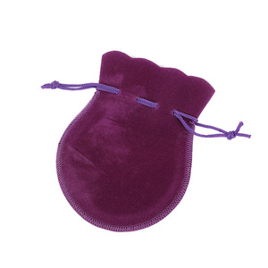 Custom Logo Round Bottom Drawstring <b>Bag</b> Suede Velvet Earrings Necklace Jewelry <b>Dust</b> <b>Bag</b> Drawstring Gift Pouches With String - Product Image 4