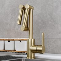 Remplisseur de pot sur le robinet de poêle à monter sur le pont robinet de cuisine pliant avec joint extensible bras oscillants robinets rotatifs de poêle