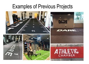 Piste de gym nordique moderne haute noire de luxe traîneau Crossfit Training Grass Turf Track pour l'intérieur Fitness Cardio - Product Image 2