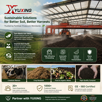 Machine à retourner le compost à roues robustes pour le recyclage des déchets organiques et la fermentation du fumier d'élevage