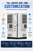 ESS Pendingin Cair All-in-One 261kWh |   Kabinet BESS Industri 125kW |   Baterai LiFePO4 Keamanan Tinggi ESS Perlindungan IP54 Hibrida