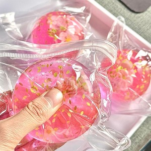 Custom 6cm TPR Slowly Rebound Cherry Blossoms <b>Squeeze</b> <b>Ball</b> Toy-Lightweight Stress Relief Gift for Kids Adults (Customizable - Product Image 1