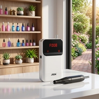 Machine à ongles professionnelle portable rechargeable 35W haute puissance avec moteur brossé en ABS, prise US
