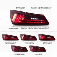 Pour Lexus IS250 IS350 ISF 2006 2007 2008 2009 2010 2011 2012 Feux arrière modifiés fumés à LED, barre de feux arrière