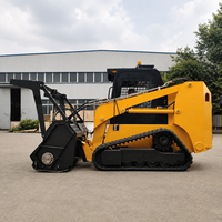 Broyeur forestier à vendre, attache hydraulique pour mini-chargeuse, idéal pour les fermes, vergers et le défrichement de terres