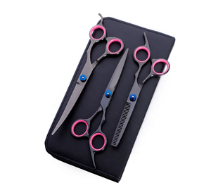 Juego de tijeras de alta calidad 6CR para mascotas, juego de corte, afeitado, aseo de perros - Product Image 4