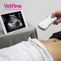 Échographe vétérinaire portable sans fil, appareil d'échographie de poche pour diagnostic clinique en milieu hospitalier
