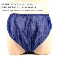 Culotte de bikini non tissée jetable en PP avec dos en T sexy pour femmes, short triangulaire, sous-vêtements teintés