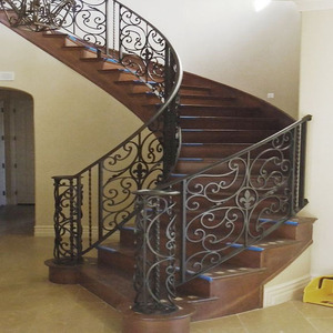 Villa <span class=keywords><strong>de</strong></span> lujo Entrada Escaleras Barandilla <span class=keywords><strong>de</strong></span> <span class=keywords><strong>hierro</strong></span> Diseño <span class=keywords><strong>Hierro</strong></span> forjado para aplicación <span class=keywords><strong>de</strong></span> hotel - Product Image 2