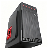 Caja de PC Micro ATX Mini ITX en Oferta, Chasis Compacto de 350 mm, 4 Ranuras PCI, Ventilación de Malla para HDD/SSD, 3 Ventiladores, Puertos USB/Audio, para Juegos