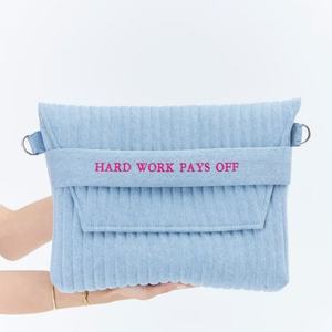 Bolso de pana de gran capacidad, bolso cosmético multifuncional, cierre, nuevo Color, estilo de moda para mujer - Product Image 2