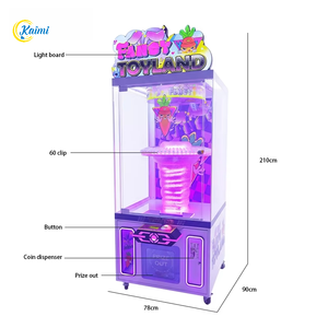 Máquina de Juego de Premios Lucky Spin de KAIMI Fancy Toyland |   Máquina Expendedora de Regalos Metálica que Funciona con Monedas para Centros Comerciales - Product Image 5