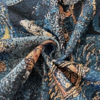 Venta al por mayor de tela teñida de hilo Jacquard con diseño personalizado de Anime, estilo de pintura al óleo, textiles para el hogar para Manta y bolsa de almohada