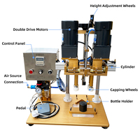 Capsuleuse manuelle Kenchi pour le scellage des bouchons à clapet, bouteilles en verre, machine de capsulage semi-automatique à broche électrique
