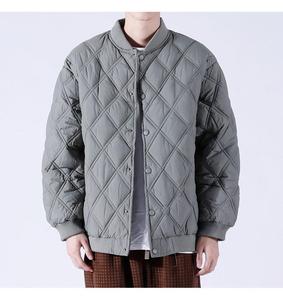 Custom Produce <strong>Men's</strong> <strong>Woolen</strong> Bomber <strong>Jackets</strong> Printed Stand Collar Winter Thick Vintage Style OEM Service Coat - Product Image 1