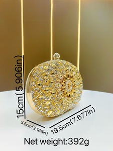Pochette da Sera con Strass per Donne, Borse per Matrimoni e Feste, Borsetta Scintillante con Cristalli e Diamanti - Product Image 6