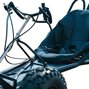 Kart <span class=keywords><strong>de</strong></span> <span class=keywords><strong>course</strong></span> tout-terrain robuste à siège unique avec cage <span class=keywords><strong>de</strong></span> sécurité – Vente en gros usine - Product Image 4