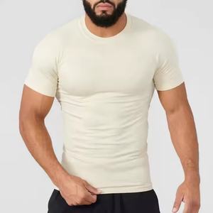 เสื้อยืดทรงบ็อกซี่ ผู้ชาย ผ้าสั่งทำพิเศษ ไหล่ตก สำหรับออกกำลังกาย คุณภาพดี สกรีนโลโก้ตามสั่ง เสื้อยืดเรียบ - Product Image 6