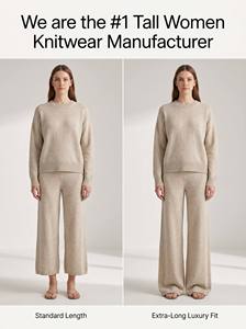 <span class=keywords><strong>Pantaloni</strong></span> in maglia extra lunghi da donna con lunghezza intera di <span class=keywords><strong>34</strong></span> pollici, a vita alta, a costine, a gamba larga, per il tempo libero, personalizzabili all'ingrosso - Product Image 2