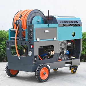 Máquina AMJET MS3030 de 300 bar para limpieza de desagües de aguas residuales, 8 GPM, máquina limpiadora de tuberías de 50-350 mm, bomba alemana para limpieza de líneas de alcantarillado - Product Image 4