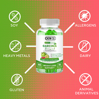 Gummies Garcinia Cambogia Marque Blanche Brûleurs de Graisse Vinaigre de Cidre de Pomme pour Adultes