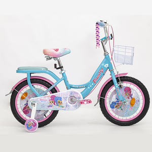 Shine tassels 16 inch New design cool kids bike plastic wheel mini baby bicycle with basket bicycle