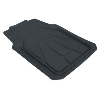 Tapis de voiture universels en PVC noir, 3 pièces, 15 mm d'épaisseur, avec logo personnalisé et motifs de différentes couleurs, vente en gros