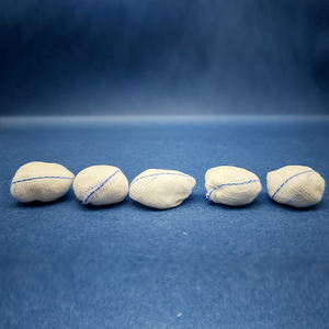 Batuffoli di cotone colorato medicale OEM batuffoli di cotone sterilizzati 500 pezzi di garza di cotone - Product Image 3