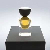 Flacon de parfum personnalisé de luxe, flacon de parfum en verre carré à fond épais, flacon pulvérisateur avec boîte d'emballage