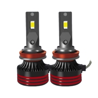 Phares LED Auto M8 Pro H7 120W 6000K 9005 9006 avec lentilles en aluminium 12000LM 6000K
